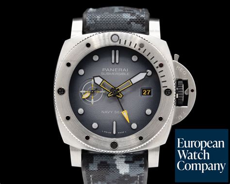 panerai black seal white dial|Panerai naval seals.